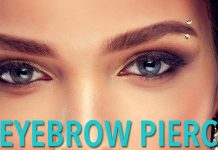 Eyebrow piercing