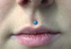 Lip piercing