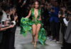Jennifer Lopez in green dress