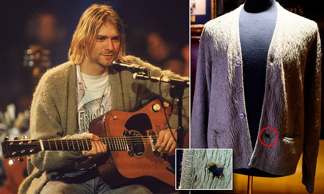kurt cobain ripped sweater