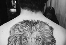 lion face tattoo designs