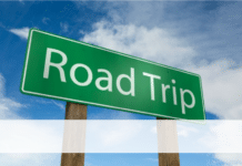 Sign Boad of road Trip
