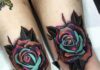 knee tattoos for men