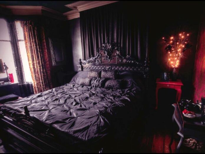 aestheic gothic bedroom design ideas