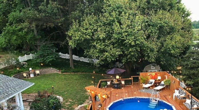 above ground pool deck ideas