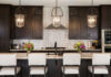 Backsplash ideas for dark cabinets and light countertops