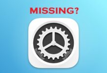 iPhone settings icon