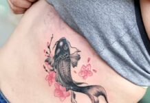 small koi fish tattoo