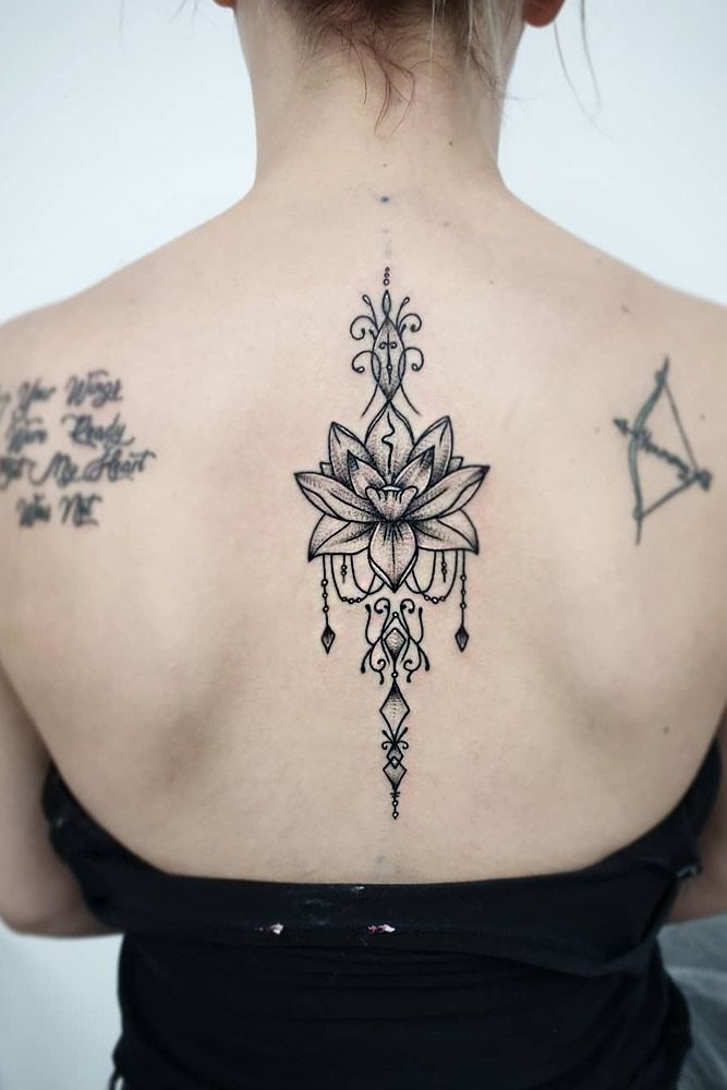 lotus mandala flower tattoo