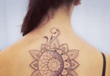 mandala sun and moon tattoo
