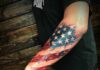 forearm american flag tattoo ideas