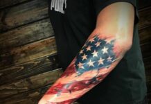 forearm american flag tattoo ideas