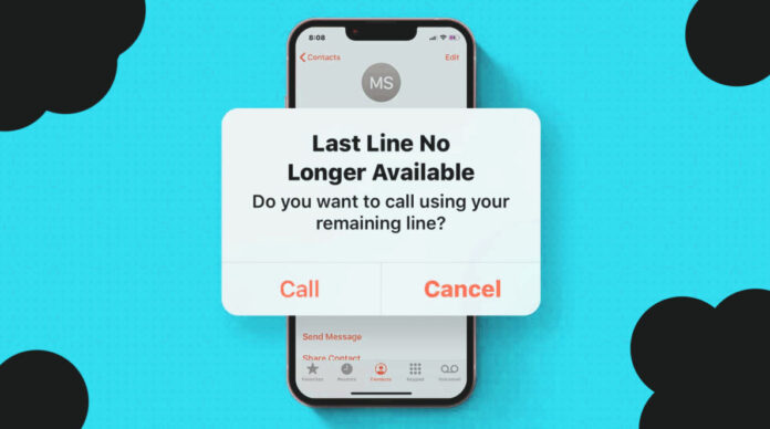 last line no longer available iphone 13