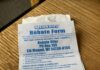 Menards Rebate form