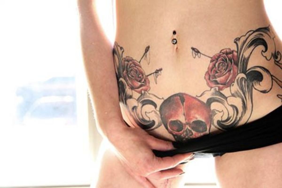 pelvic tattoos  Girl tattoos design