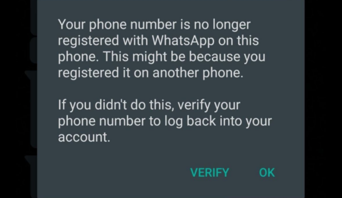 WhatsApp Phone Number Suspended