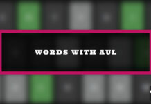 Five letter words with aul in the middle