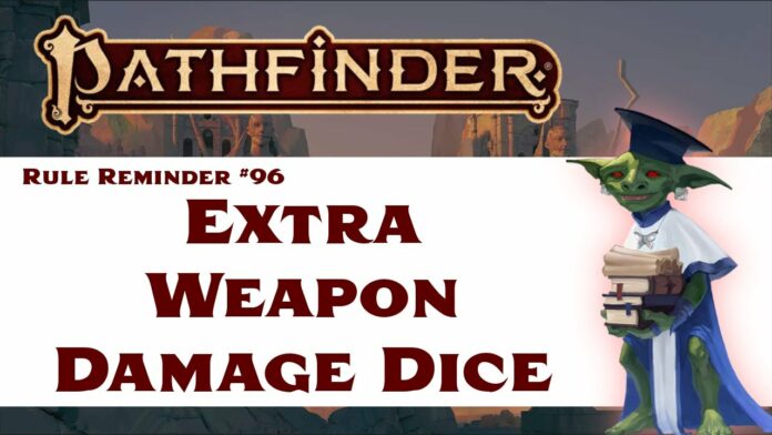 pathfinder damage dice