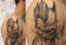 batman and joker tattoos