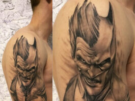 batman and joker tattoos