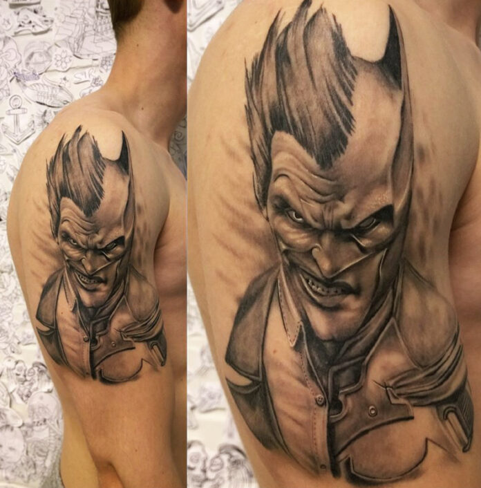 batman and joker tattoos