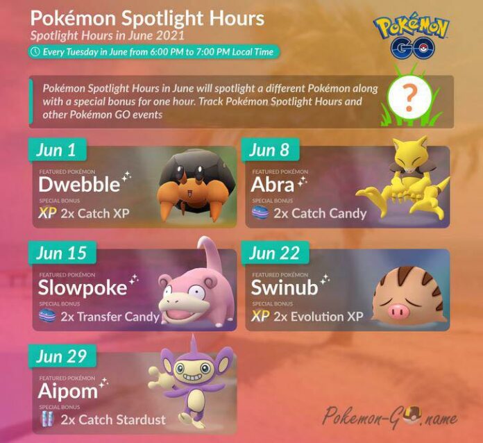 Pokemon Go June 29 Spotlight Hour