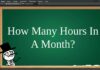 How Many Hours In A Month?