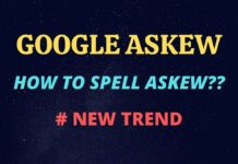 The Google joke "How To Spell Askew"