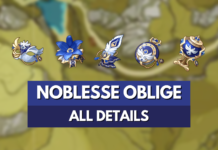 Noblesse Oblige Genshin