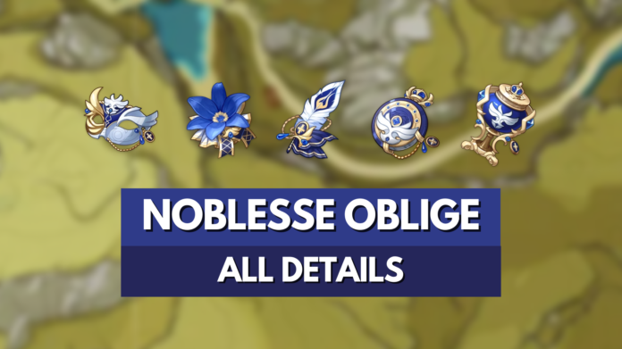 Noblesse Oblige Genshin