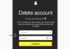 delete snap account