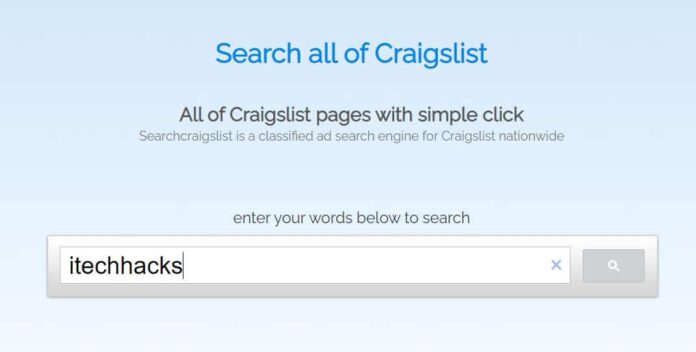 National Craiglist Search