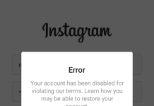 2022 DISABLED INSTAGRAM ACCOUNT