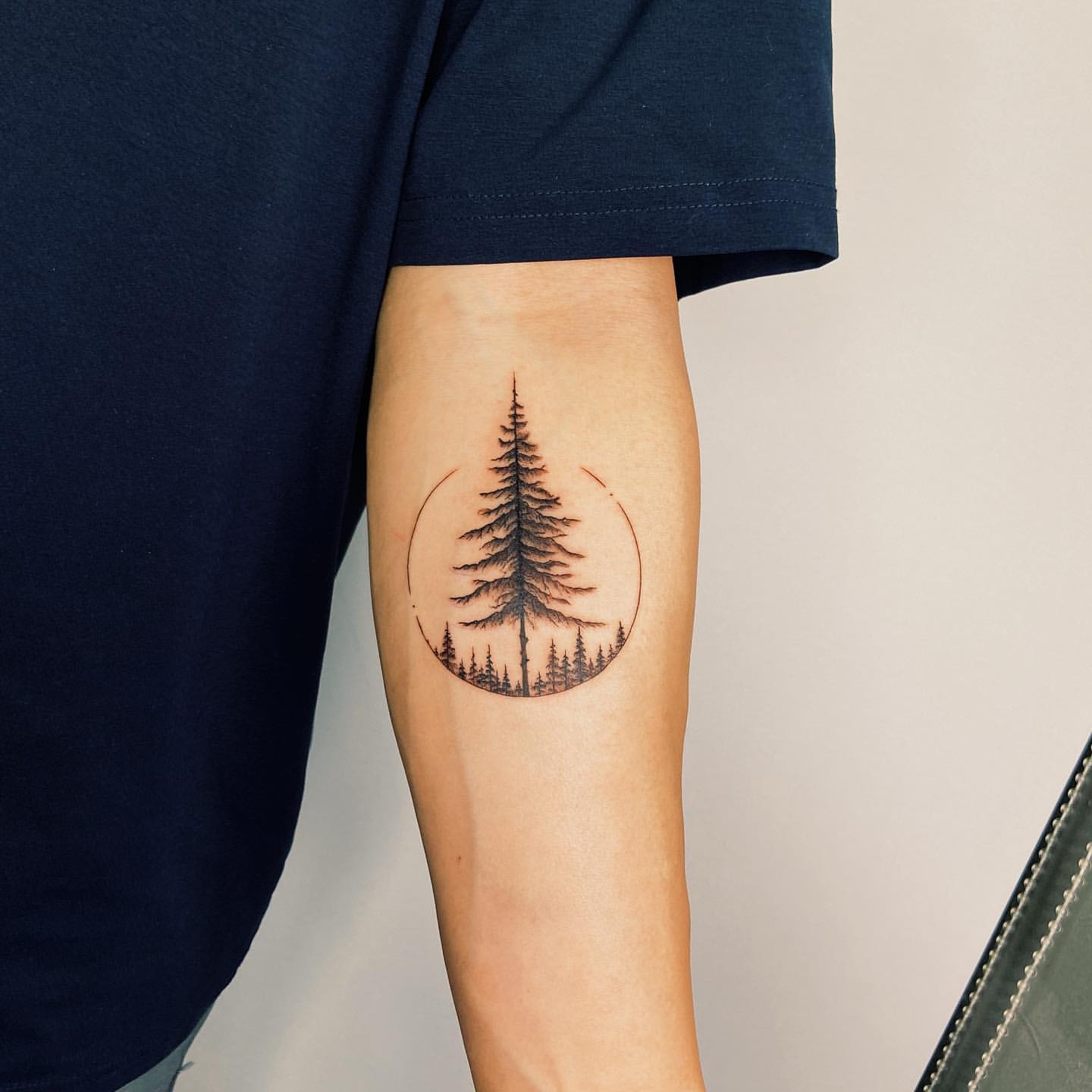 Discover 73 simple pine tree tattoo latest  thtantai2