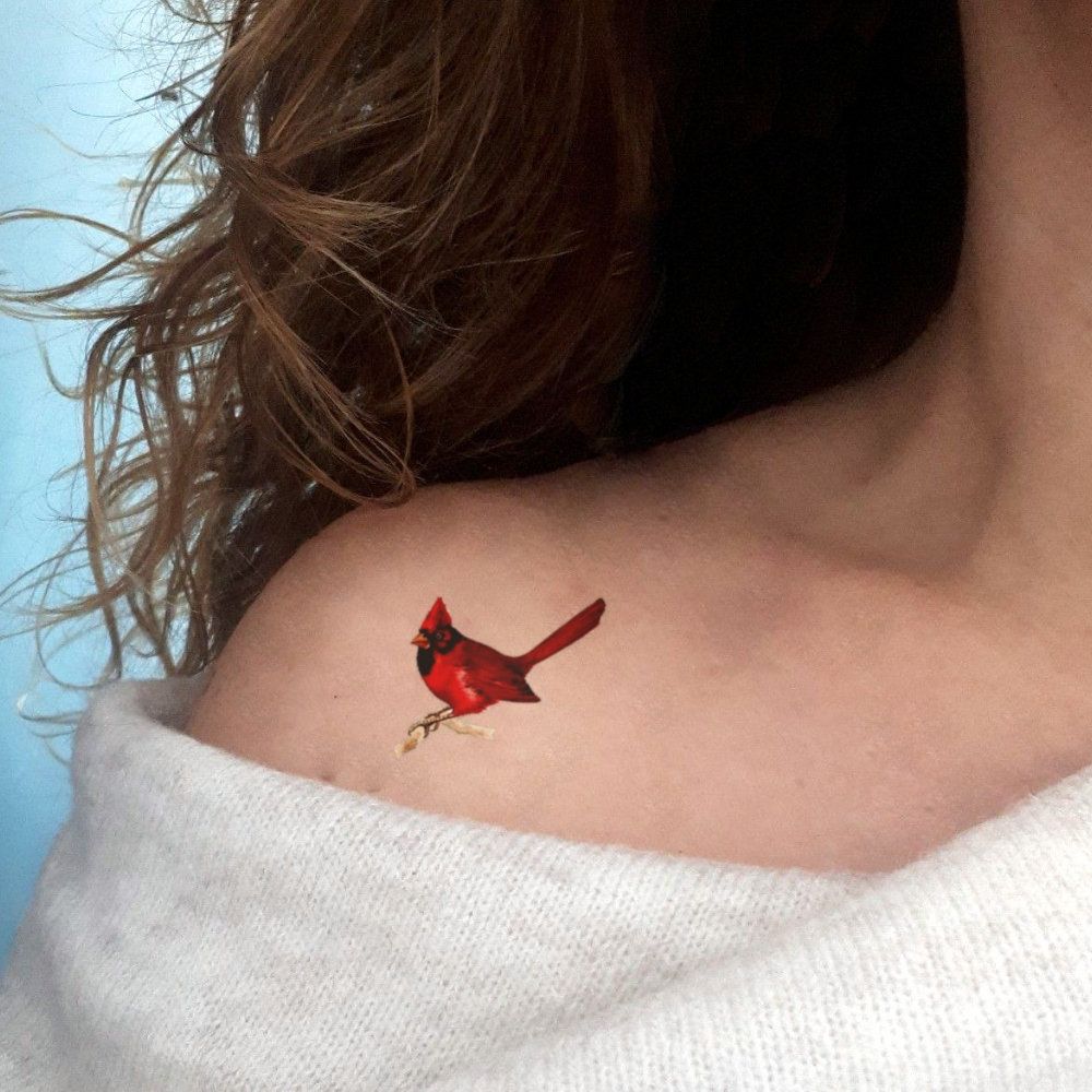 Cardinal Tattoo Print  Etsy Australia