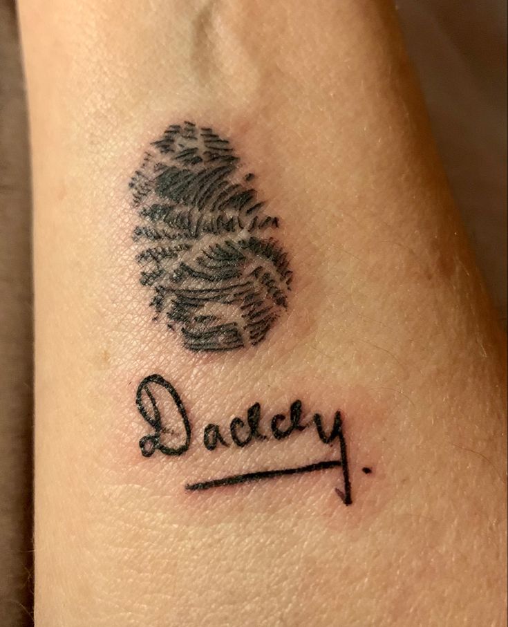 Fingerprint Tattoos for Dads