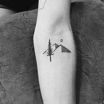 Mountain Pine Tree Tattoo