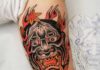 Oni Mask Tattoo