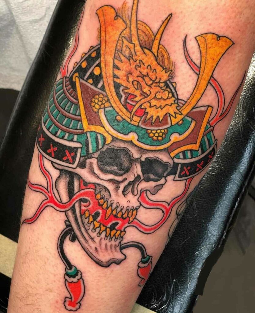 Tattoos of yakuza skulls