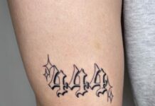 444 TATTOO MEANING
