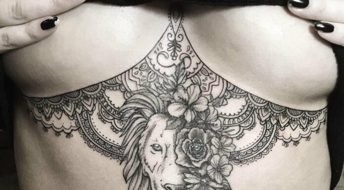 Under Breast Tattoo