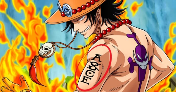 ONE PIECE ACE TATTOO