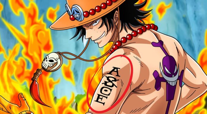 ONE PIECE ACE TATTOO