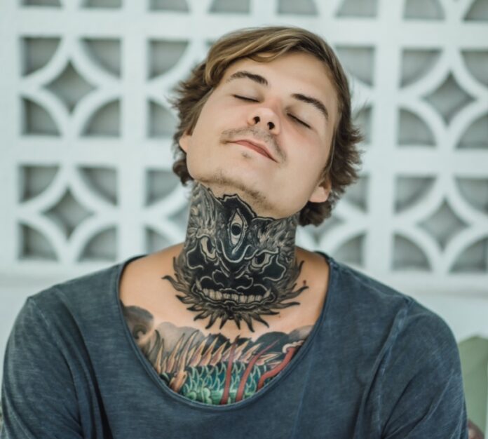 Throat Tattoos for Men