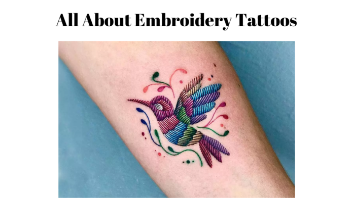 Embroidery tattoo