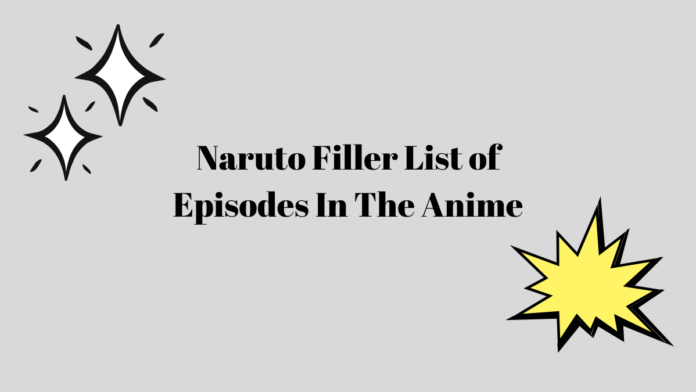 Naruto Filler List