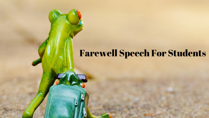 farewell speech